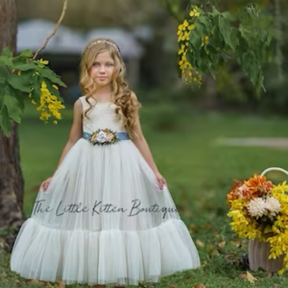 4T Tulle flower girl dress, LNWT!